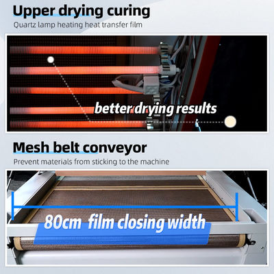 80cm DTF Shaker Dryer 4.5KW Automatic Synchronized Material Collection System