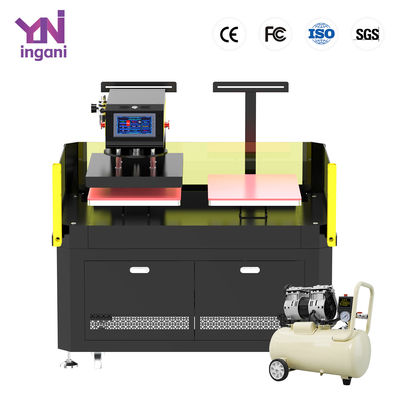Two-station infrared positioning fully automatic DTF film heat transfer machine