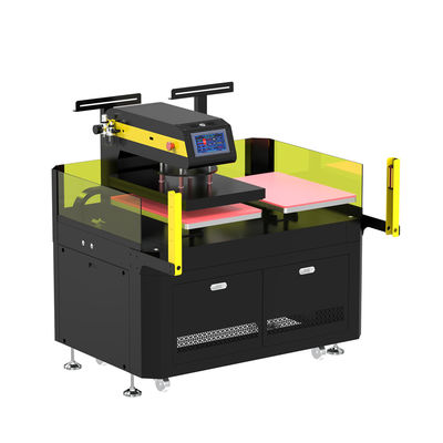 Two-station infrared positioning fully automatic DTF film heat transfer machine