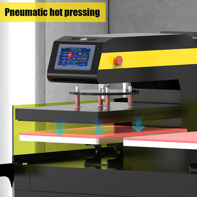 Two-station infrared positioning fully automatic DTF film heat transfer machine