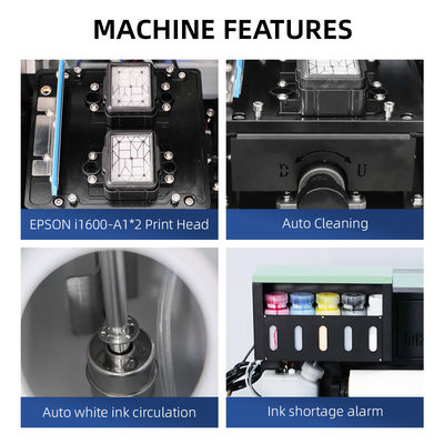 A3 DTF Printer With Powder Shaking And Drying EPSON i1600-A1*2 Print Heads